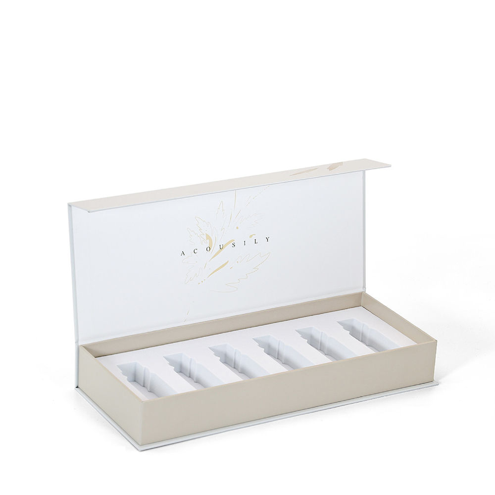 Verdelen Magnetisch deksel stijve doos voor lippenstift Mini Parfum 6 Doos met magneetsluiting