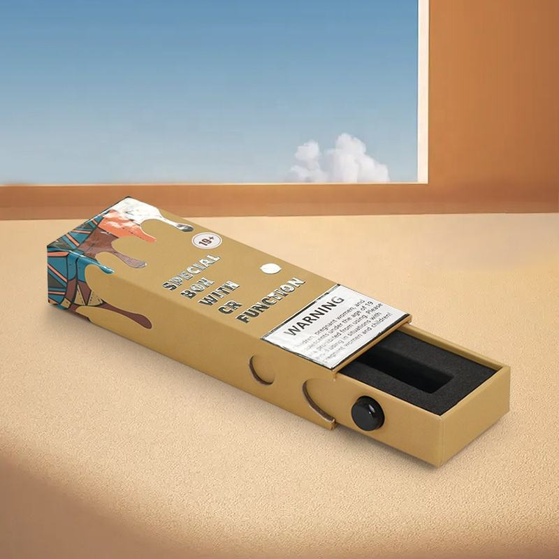 Drawer Box Packaging For CBD Vape Cartridge Sets OEM ODM