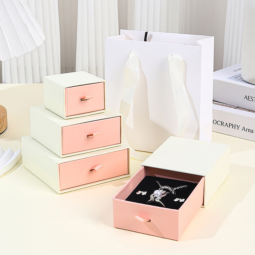 Caixas rígidas para gavetas de jóias com inserção de Eva Personalizadas 3 Caixas rígidas para gavetas de jóias