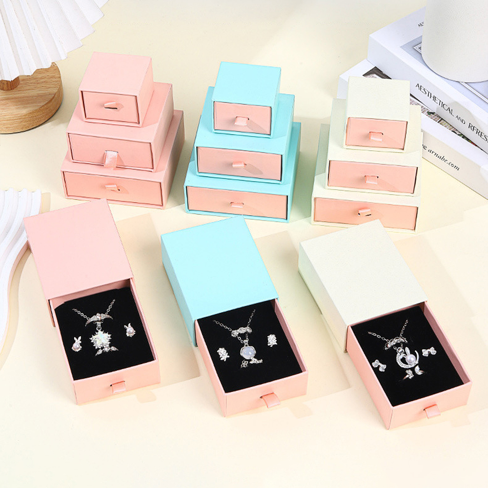 Caixas rígidas para gavetas de jóias com inserção de Eva Personalizadas 2 Caixas rígidas para gavetas de jóias