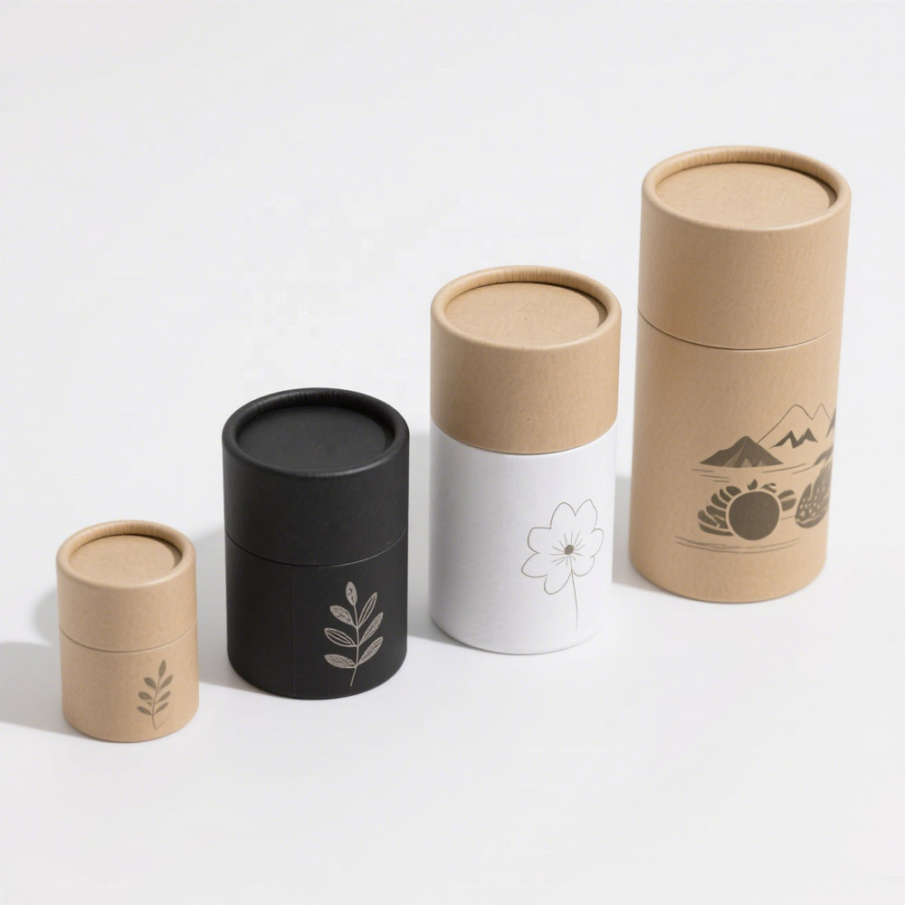 Caixas de tubo de papel por atacado personalizadas para beleza e alimentação OEM 4 Caixas de tubos de papel por atacado personalizadas
