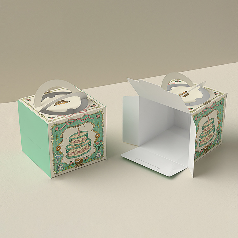 Niestandardowe składane kartony hurtowe do makaroników spożywczych Ciasto 5 Niestandardowe składane kartony hurtowe do makaroników spożywczych